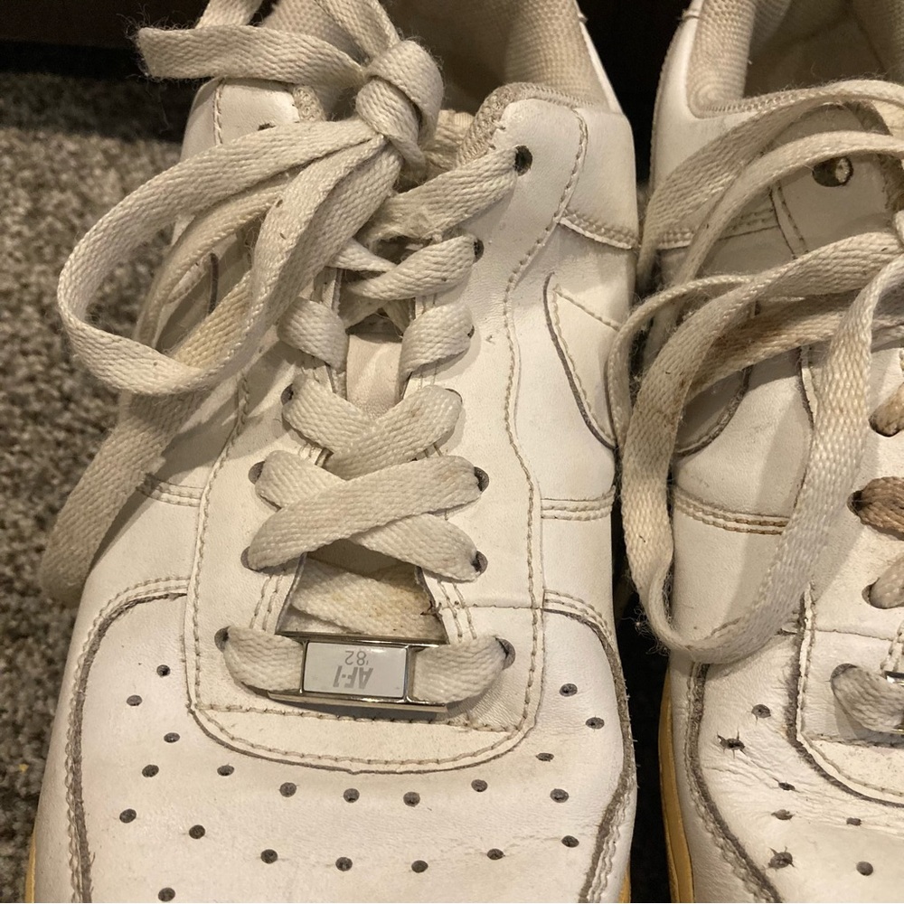 VTG Nike Air Force 1 Low GS White  - 314192-113 Kid Size 7Y; Women 8.5; 2006 - Picture 2 of 11